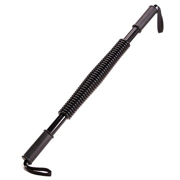 60公斤臂力器 黑色 手臂胸肌背肌訓練 握力棒 健身器材  1支  60cm