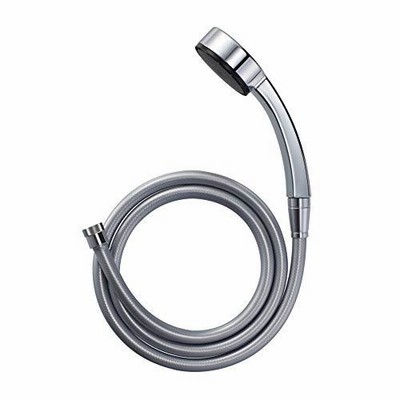 SANEI シャワーセット 節水25% メッキシャワヘッド メタリック調ホース1.6  アダプター付 PS3950-CT