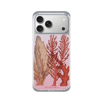 iPhone 17 Pro Max ClearX (MagSafe 兼容) 霜透灰 - Sarah Mafféïs - 珊瑚