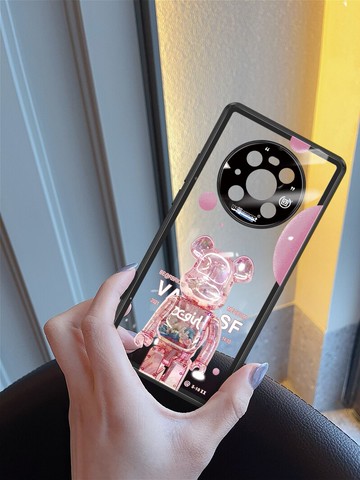 可比拉華為MATE40pro手機殼+新款p4O十POR鏡頭全包潮牌mete30MT男女meta原創創意P超薄透明mata魅特攝像頭