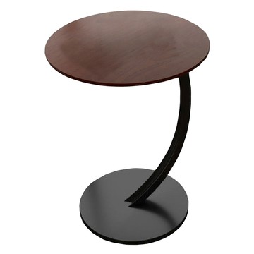 德利生活 簡易圓形茶几 穩固承重 圓潤防撞 意式輕奢風  1入