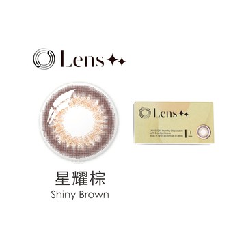 LENS++永暘光學彩色月拋1片裝-星耀棕 M5
