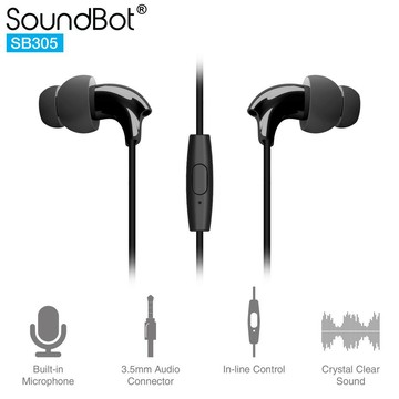 強強滾美國聲霸sb305 有線耳機 線控耳機 低音運動防水 3.5mm