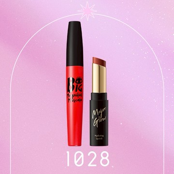 ［快速出貨］【1028】眼唇出色，美力一整天✨（ 極潤光奶霜唇膏+超級大眼放大鏡睫毛膏EX）