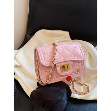 2026新款休閑水洗牛仔布迷你耳機包鏈條裝飾斜挎包口紅包包女潮