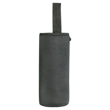 PUKU 藍色企鵝 提帶水杯套 16.5 x 6.5cm 黑色 方便攜帶  1個