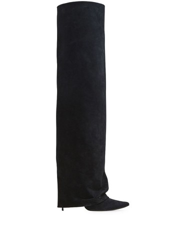 Balmain - Ariel 120mm pointed-toe boots - women - Bos Taurus/Leather - 41 - Black
