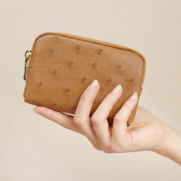 【M2ND】紐黛爾鴕鳥皮三隔層零錢包(T12A2.5)