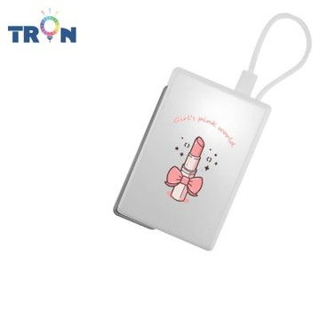 24H快速出貨 TRON Magsafe雙面磁吸自帶線行動電源 粉嫩女孩專屬 支架 充電器