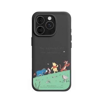 iPhone 16 Pro SolidX 黑 - 迪士尼-小熊維尼 Disney Winnie The Pooh - 與朋友一起冒險