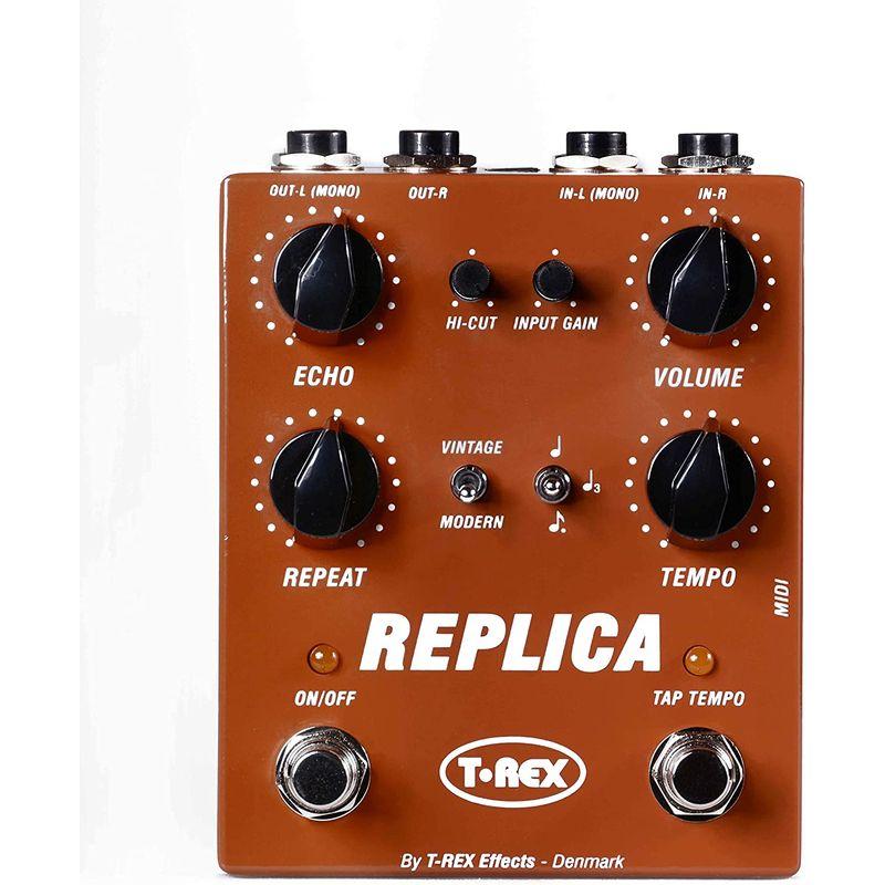 T-REX EFFECTS ティーレックス ステレオデジタルディレイペダル タップテンポ MIDI対応 REPLICA DK