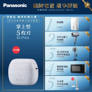 Panasonic國際牌 日製旗艦掌上型五枚刃電鬍刀 ES-PV6A