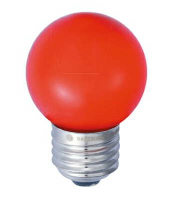 舞光 LED E27 0.5W燈泡-紅(45(±1)×H69(±2)mm) [大買家]