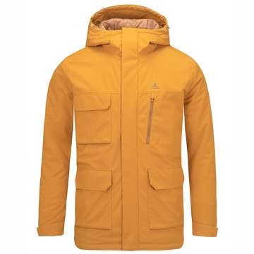 男款防水透濕石墨烯科技纖維單件式外套(A1GA2535M金黃棕/保暖外套/通勤外套/風衣外套)