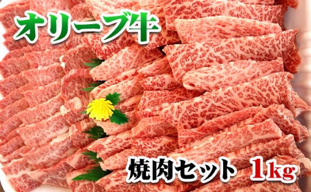 《A4～A5ランク》 黒毛和牛 焼肉セット 1kg 香川県産 オリーブ牛 焼き肉 