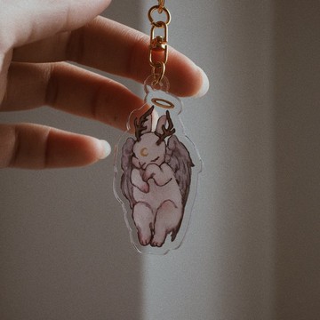 兔子 標本 疊加樂趣 壓克力鑰匙圈 沃爾帕提斯汀格