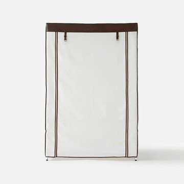 特力屋 烤漆三層衣櫥架 附衣櫥套 寬122x深46x高180公分 白 強固級荷重單層50公斤 書架 收納架 電器架 置物架