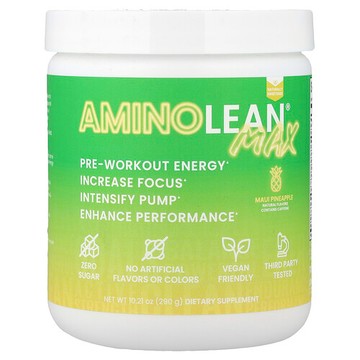 RSP Nutrition, AminoLean® Max，鍛鍊前能量幫助，茂宜島菠蘿味，10.21 盎司（290 克）