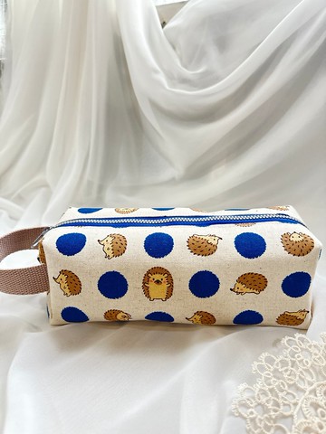 【好日手作 日布刺蝟可愛設計筆袋收納袋水壺袋母親節禮物