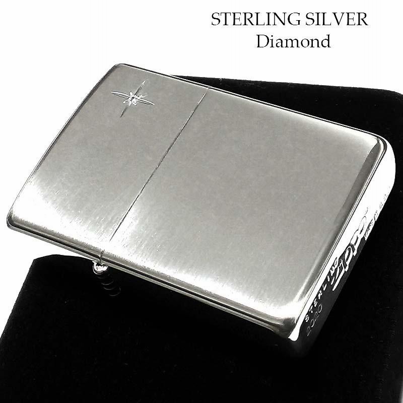 おまけ付】 zippo ジッポー スターリング 純銀 天然ダイヤモンド 2005 