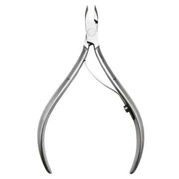 SUNDEN 高光單簧專業甘皮鉗 專業美甲師必備款 金屬微霧光不鏽鋼構造 軟皮套輕鬆收納衛生乾淨  銀色  1個