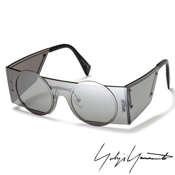 Y-3 山本耀司 山本耀司 歐美大牌未來感全罩框太陽眼鏡(透灰 - YY7020-914)