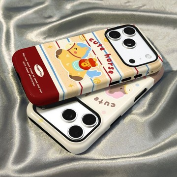 拼接馬上有錢防摔iPhone17PROMAX手機殼16Plus蘋果1514韓版二合一