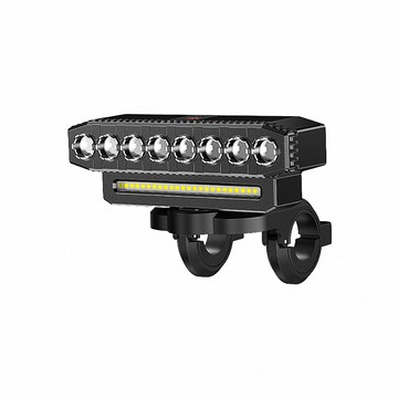 前燈 微笑鯊【QX7145 LED強光自行車燈 8A】帶喇叭 腳踏車燈 單車燈 夜騎車燈 自行車燈 前燈