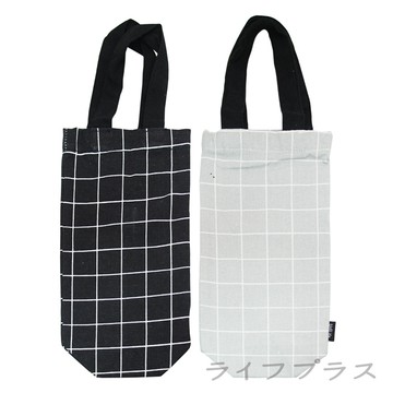 【UdiLife】平帆系/格紋杯袋-大