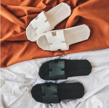 FINDSENSE MD 韓國  時尚休閒 潮 男女情侶款 百搭舒适 一字拖 涼鞋 拖鞋 沙灘鞋