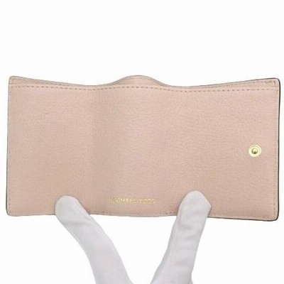 MICHAEL KORS 三つ折り財布 ベージュ/ゴールド マイケルコース MICHAEL KORS 三つ折り財布 （ベージュ系