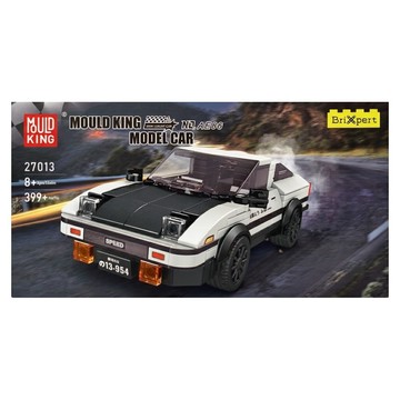 MOULD KING 宇星模王 頭文字D 迷你跑車 3歲以上  白色 + 黑色  1盒