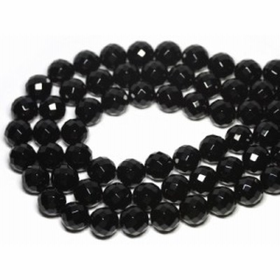 【天然石 カットビーズ】オニキス 64面カット 12mm パワーストーン