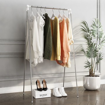 免運 多功能置地伸縮折疊晾衣架出差旅行落地晾衣桿不銹鋼便攜晾衣神器