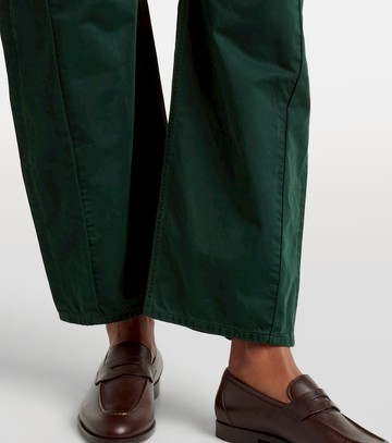 Veronica Beard Sloan cotton twill barrel-leg pants