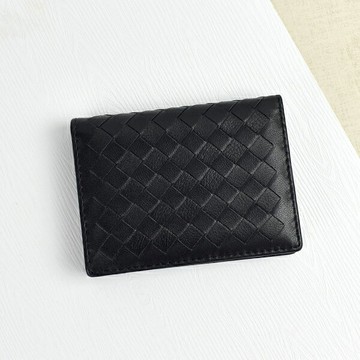 名片夾 編織菱格紋真皮卡片夾【NW502】