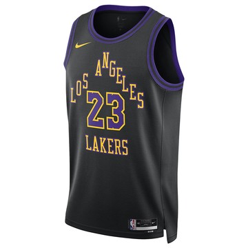 Nike NBA Lebron James Los Angeles Lakers 2023/24 City Edition Swingman Jersey #23