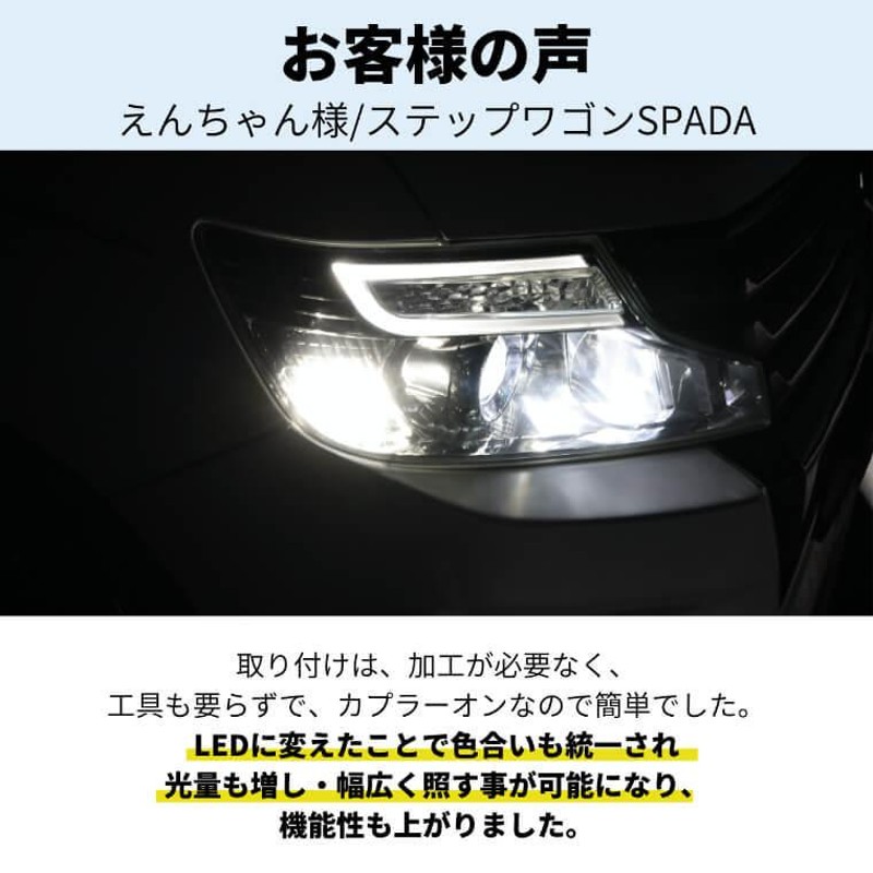 ステップワゴン スパーダ rk5 rp rp3 rk rk1 パーツ コーナリングランプ led h8 後付け ホワイト 車検対応 fcl  エフシーエル | LINEブランドカタログ