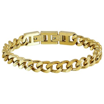 法國 ROCHET DANDY系列 不鏽鋼男士手鍊-金 HB07186