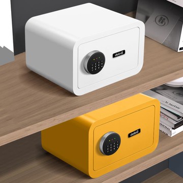 小型保險箱電子密碼迷你床頭全鋼入墻衣帽間保險柜保管箱隱形入墻安裝【摩可美家】