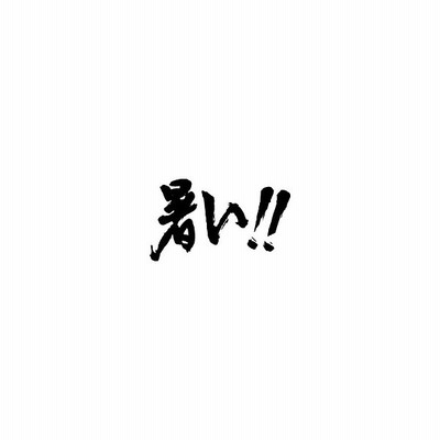 暑い 横書 書道家が書くかっこいい漢字tシャツ 通販 Lineポイント最大get Lineショッピング