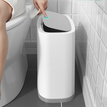 楓林宜居 垃圾桶家用衛生間廁所帶蓋大容量衛生桶桶放紙桶簡約夾縫家用垃圾
