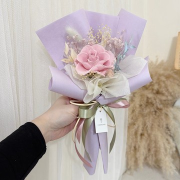 【客製化禮物】永生花束 －馬卡龍花束 | 情人節花束/馬卡龍色系