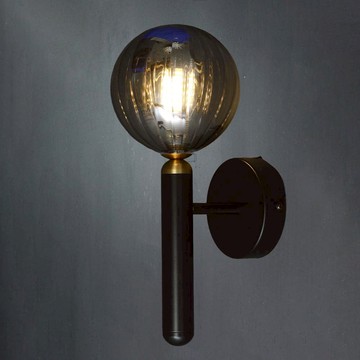 煙灰色玻璃造型壁燈 F97-51-5033-2 (附燈泡不保固)