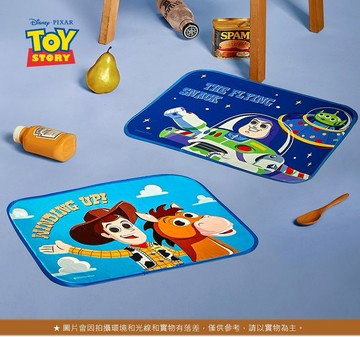 Disney 迪士尼 玩具總動員 餐食止滑桌墊2入組(胡迪/巴斯)