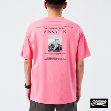 【Struggle Gear】PINNACLE印花短TEE「玫紅」M~3XL｜官方旗艦店82318