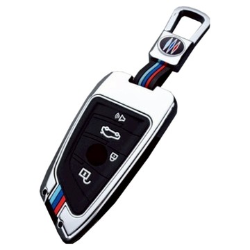 MD GLOBAL 智慧鑰匙殼  6 BMW新款三線保護殼  銀色