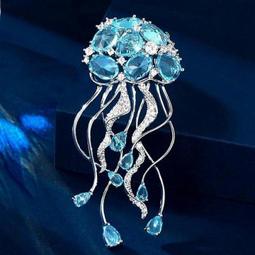 【巴黎精品】現貨+預購 女西裝高級胸針裝飾別針領針襯衫防走光釦首飾-水母輕奢精緻創意女配件2色a1jx98