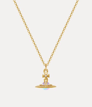 Vivienne Westwood New Petite Orb Pendant Necklace Gold-light-gold-quartz-crystal-pink-ab-cz Gold-light-gold-quartz-crystal-pink-ab-cz Women
