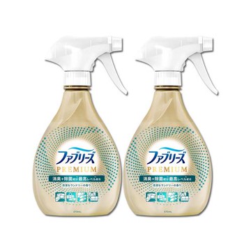 (2瓶超值組)日本Febreze風倍清-高消臭力3D浸透織品除臭噴霧370ml/金瓶-日曬型(衣物鞋靴清新,去食物燒烤味,寢具床墊地毯沙發窗簾適用)